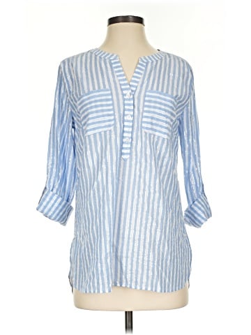 Talbots 3/4 Sleeve Button-Down Shirt (view 1)