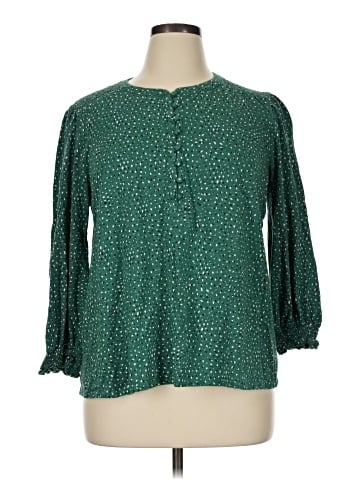 J.Jill Long Sleeve Henley (view 1)