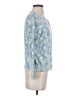 L.L.Bean 100% Cotton Floral Blue Pullover Sweater Size S - photo 4