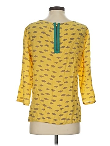 Maeve 3/4 Sleeve Silk Top (view 2)