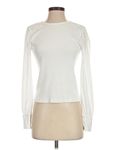 Madewell Ribbed Puff-Sleeve Top (view 1)