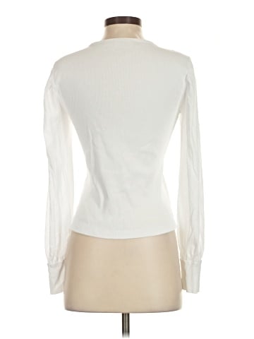 Madewell Ribbed Puff-Sleeve Top (view 2)