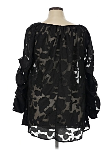 Shein Curve 3/4 Sleeve Blouse (view 2)