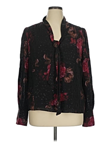 White House Black Market Long Sleeve Blouse (view 1)