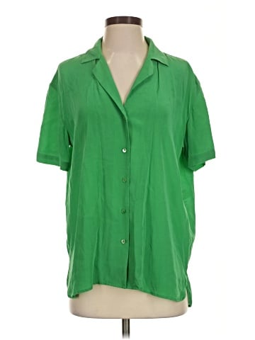 Babaton Short Sleeve Silk Top (view 1)