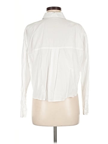 Madewell Signature Poplin Hartfield Crop Shirt (view 2)