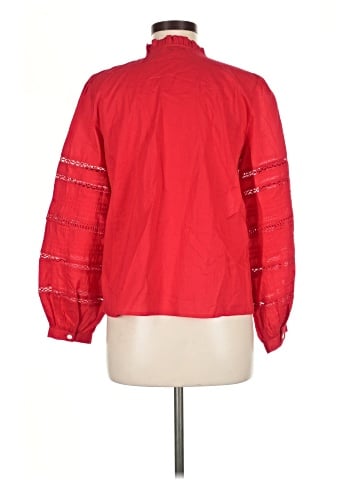 Madewell Lace-Insert High-Neck Pintuck Top (view 2)