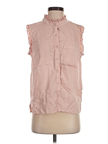 Velvet Heart Sleeveless Button-Down Shirt (view 1)
