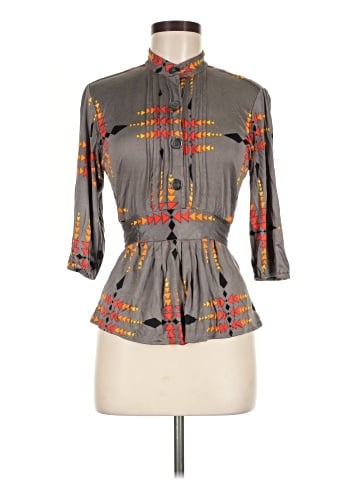Mara Hoffman 3/4 Sleeve Silk Top (view 1)