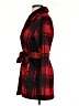 Unbranded 100% Polyester Plaid Red Coat Size XS - photo 5