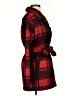 Unbranded 100% Polyester Plaid Red Coat Size XS - photo 4