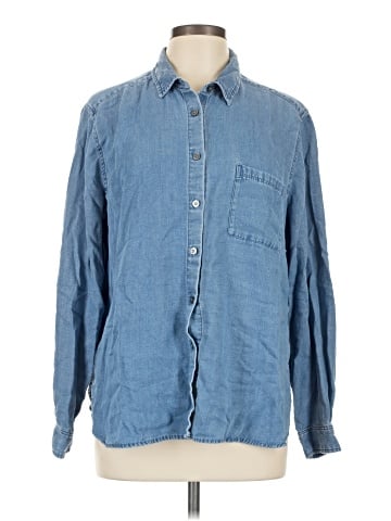 Ann Taylor LOFT Long Sleeve Button-Down Shirt (view 1)