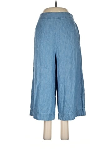Madewell Chambray Huston Pull-On Crop Pants (view 1)