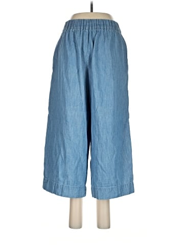 Madewell Chambray Huston Pull-On Crop Pants (view 2)
