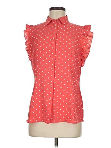 Anne Klein Short Sleeve Blouse (view 1)
