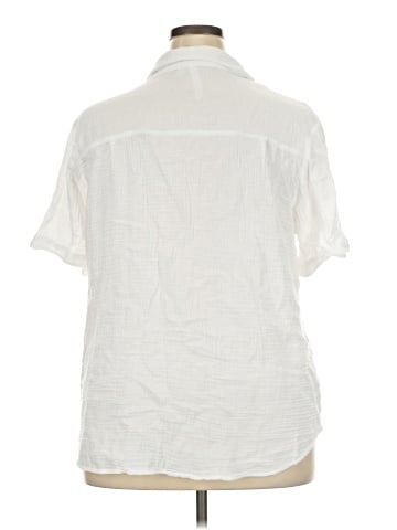NY Collection Short Sleeve Blouse (view 2)