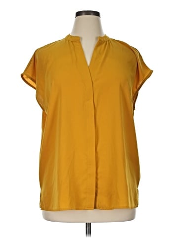 ELOQUII Short Sleeve Blouse (view 1)