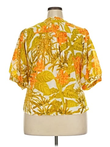 Rose + Olive Short Sleeve Blouse (view 2)