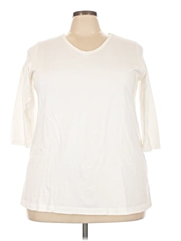 Woman Within 3/4 Sleeve T-Shirt (view 1)
