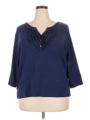 Karen Scott 3/4 Sleeve Blouse (view 1)