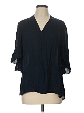 Elie Tahari 3/4 Sleeve Silk Top (view 1)