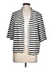 Chico's Stripes White Blazer Size Lg (2) - photo 1