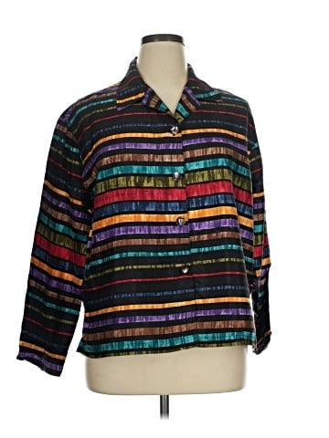 Chico's Design 3/4 Sleeve Silk Top (view 1)