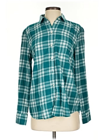 J.Crew Factory Store Long Sleeve Button-Down Shirt (view 1)