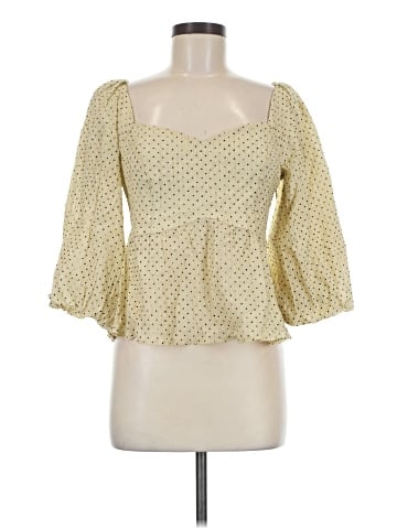 En Creme 3/4 Sleeve Blouse (view 1)