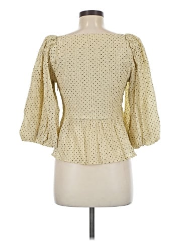 En Creme 3/4 Sleeve Blouse (view 2)