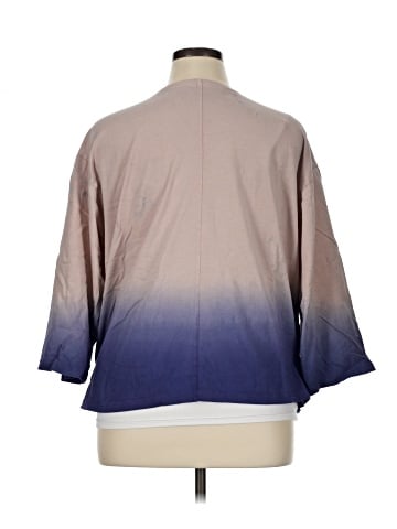 LOGO by Lori Goldstein 3/4 Sleeve Blouse (view 2)