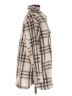 Old Navy 100% Polyester Plaid Ivory Coat Size M - photo 4