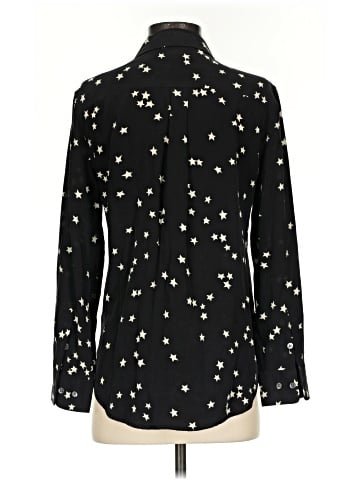 Equipment Long Sleeve Silk Top (view 2)