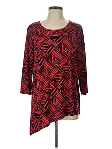 Susan Graver 3/4 Sleeve Top (view 1)