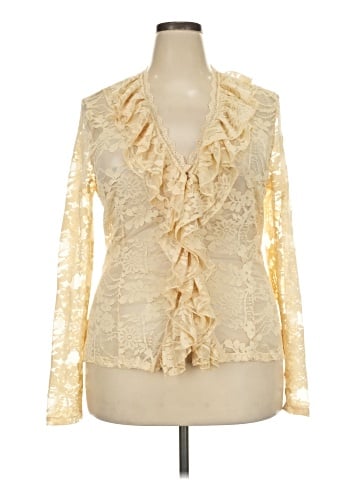 New York & Company Long Sleeve Blouse (view 1)