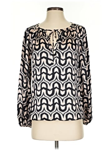 Alice & Trixie Long Sleeve Silk Top (view 1)