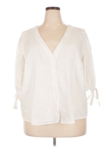ELOQUII 3/4 Sleeve Blouse (view 1)