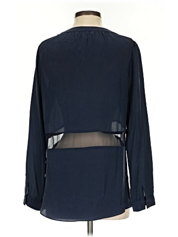Waverly Grey Long Sleeve Silk Top (view 2)