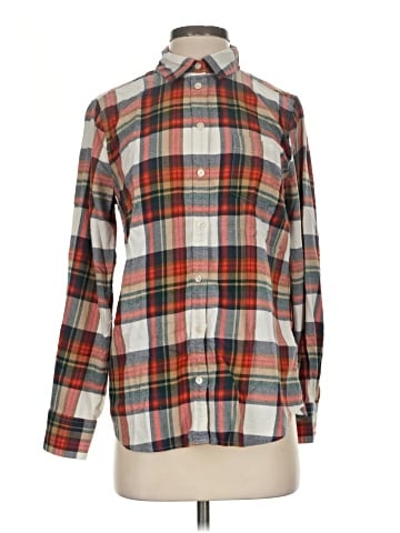 J.Crew Factory Store Long Sleeve Button-Down Shirt (view 1)