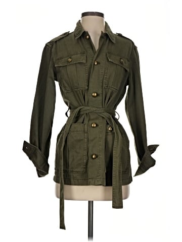 Madewell Chino Safari Jacket in Faded Ivy (view 1)