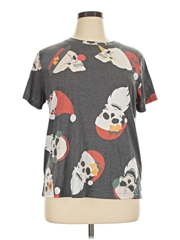 Shein Curve Short Sleeve T-Shirt (view 1)