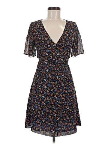 Madewell Cross-Front Mini Dress in Garden Party (view 1)