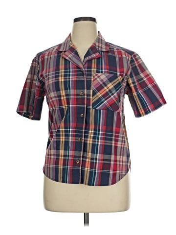 Unbranded Short Sleeve Button-Down Shirt (view 1)