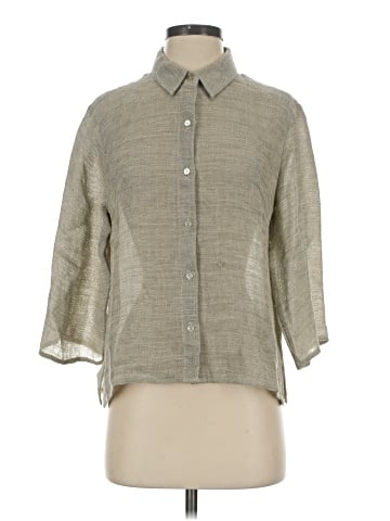 Eileen Fisher 3/4 Sleeve Button-Down Shirt (view 1)