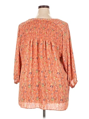 Rose + Olive 3/4 Sleeve Blouse (view 2)