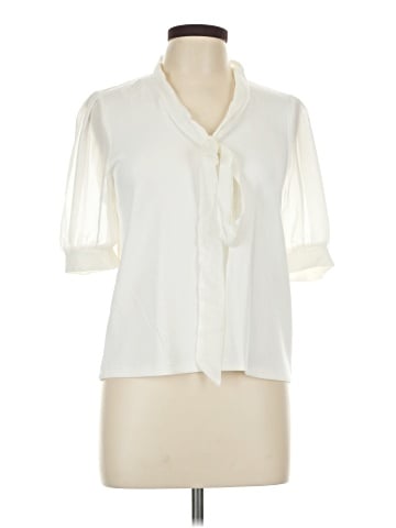 Cable & Gauge Short Sleeve Blouse (view 1)