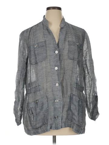 Chico's 3/4 Sleeve Button-Down Shirt (view 1)