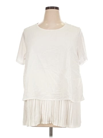 DG^2 by Diane Gilman Short Sleeve Blouse (view 1)