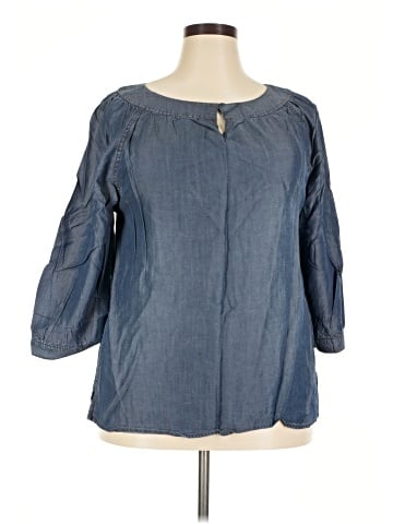 Lands' End 3/4 Sleeve Blouse (view 1)