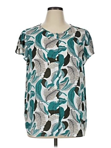 Ann Taylor Factory Short Sleeve Blouse (view 1)